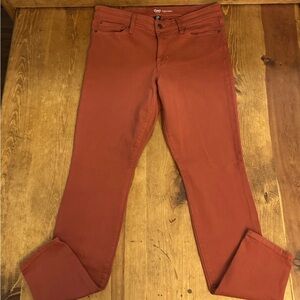 Gap Legging Mid-Rise Jeans Womens Size 8/29 Regular Red